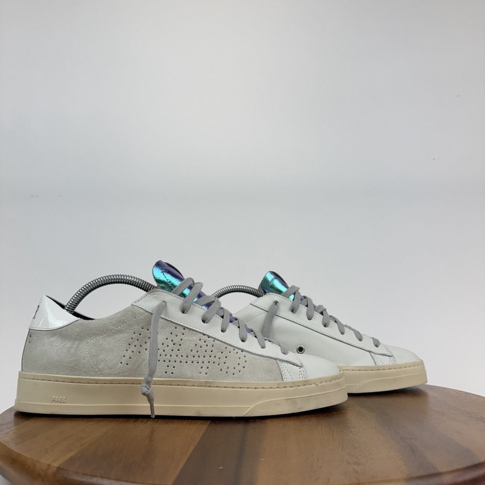 New Womens P448 Jack Black Metallic Glim Comfort Casual Sneakers Shoe Size EU 42